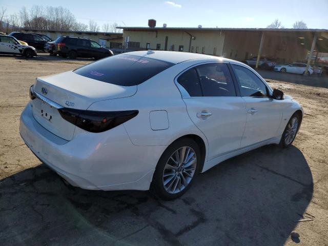 JN1EV7AR4JM435324 - 2018 INFINITI Q50 LUXE WHITE photo 3