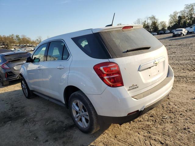 2GNALBEK1H1543723 - 2017 CHEVROLET EQUINOX LS WHITE photo 2