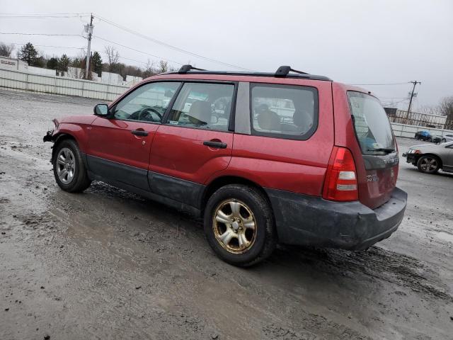 JF1SG63635H726456 - 2005 SUBARU FORESTER 2.5X RED photo 2