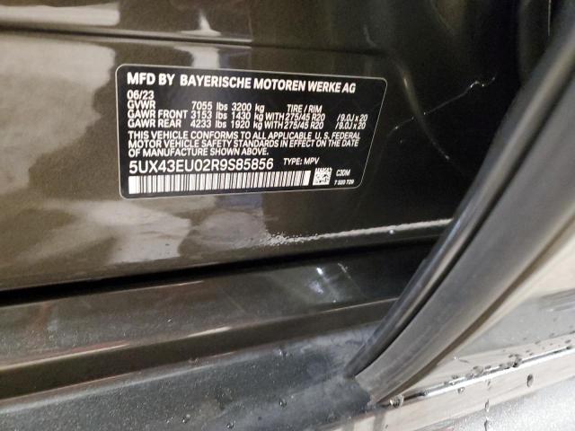 5UX43EU02R9S85856 - 2024 BMW X5 XDRIVE50E Boz foto 13