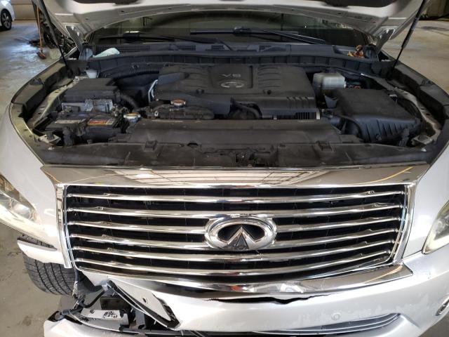 JN8AZ2NE3E9061862 - 2014 INFINITI QX80 SILVER photo 12