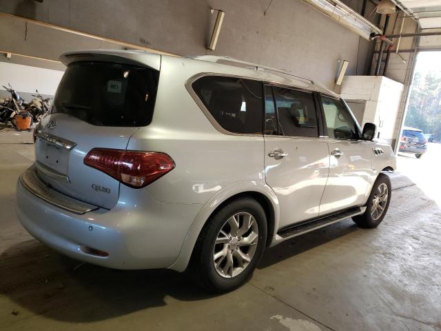 JN8AZ2NE3E9061862 - 2014 INFINITI QX80 SILVER photo 3