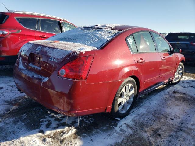 1N4BA41E28C816697 - 2008 NISSAN MAXIMA SE RED photo 3