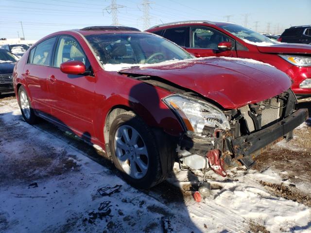 1N4BA41E28C816697 - 2008 NISSAN MAXIMA SE RED photo 4