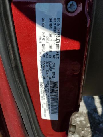 2C4RC1CG3ER336560 - 2014 CHRYSLER TOWN & COU TOURING L RED photo 14