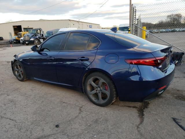 ZARFAEBN7H7542380 - 2017 ALFA ROMEO GIULIA BLUE photo 2