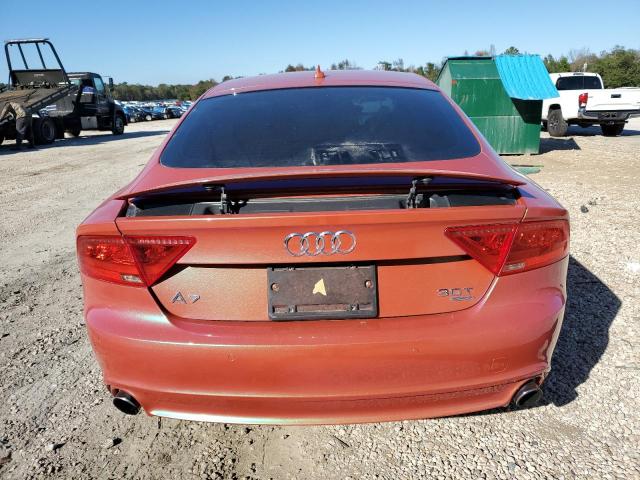 WAUWGAFC7EN039303 - 2014 AUDI A7 PREMIUM PLUS ORANGE photo 6