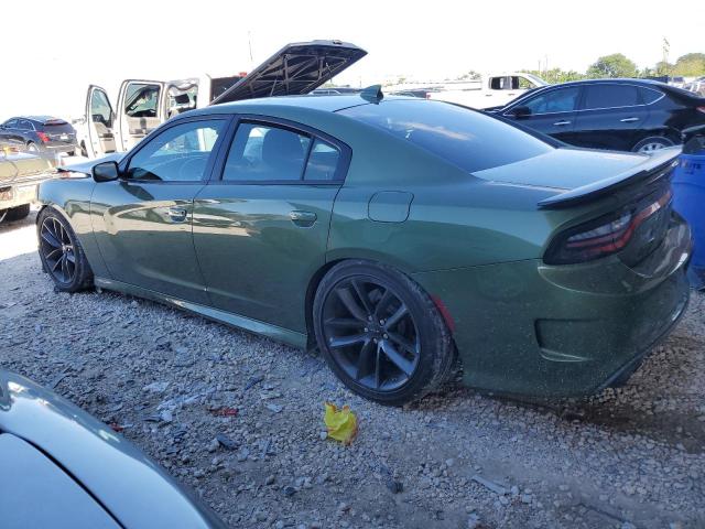 2C3CDXGJ7KH527576 - 2019 DODGE CHARGER SCAT PACK GREEN photo 2