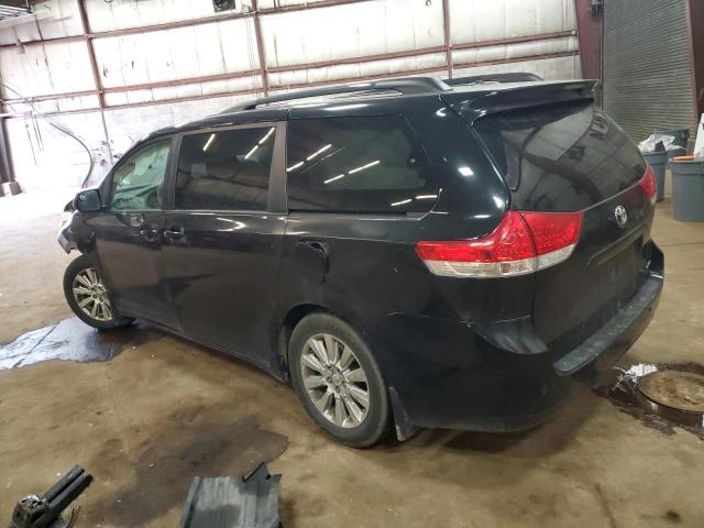 5TDYK3DC7BS014433 - 2011 TOYOTA SIENNA XLE BLACK photo 2