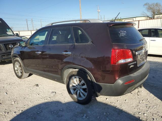 5XYKU4A29BG116931 - 2011 KIA SORENTO EX MAROON photo 2