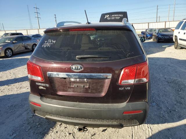 5XYKU4A29BG116931 - 2011 KIA SORENTO EX MAROON photo 6