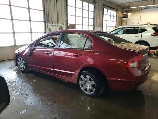 2HGFA16559H364764 - 2009 HONDA CIVIC LX MAROON photo 2