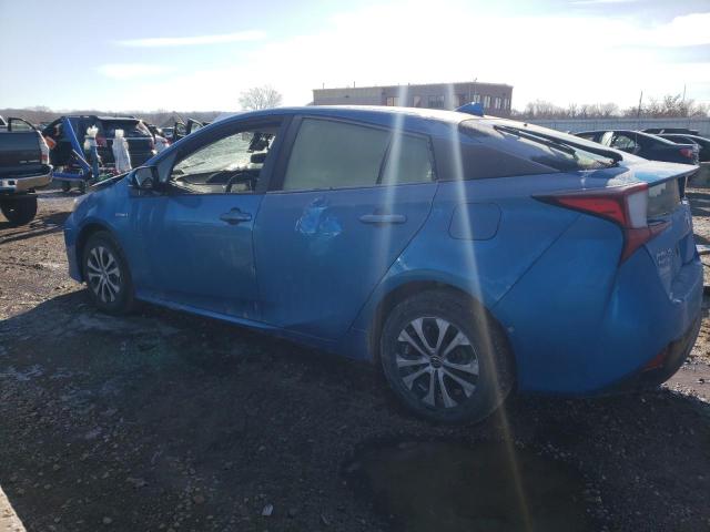 JTDL9RFUXK3010585 - 2019 TOYOTA PRIUS BLUE photo 2