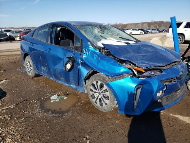 JTDL9RFUXK3010585 - 2019 TOYOTA PRIUS BLUE photo 4