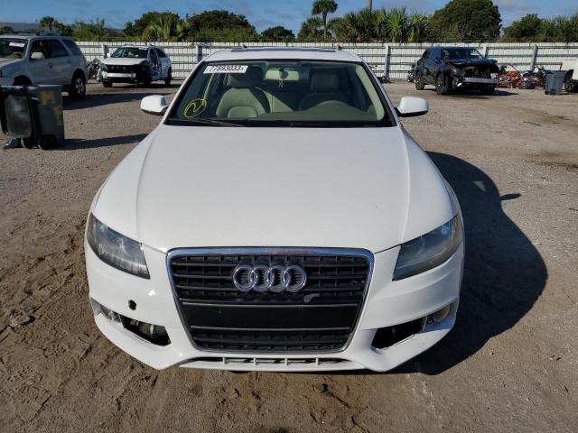 WAUAFAFL2BN042523 - 2011 AUDI A4 PREMIUM WHITE photo 5