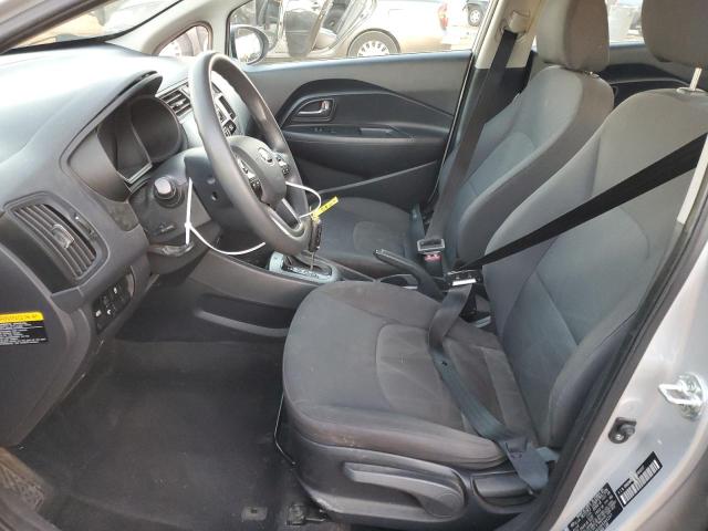 KNADM4A33E6363237 - 2014 KIA RIO LX SILVER photo 7