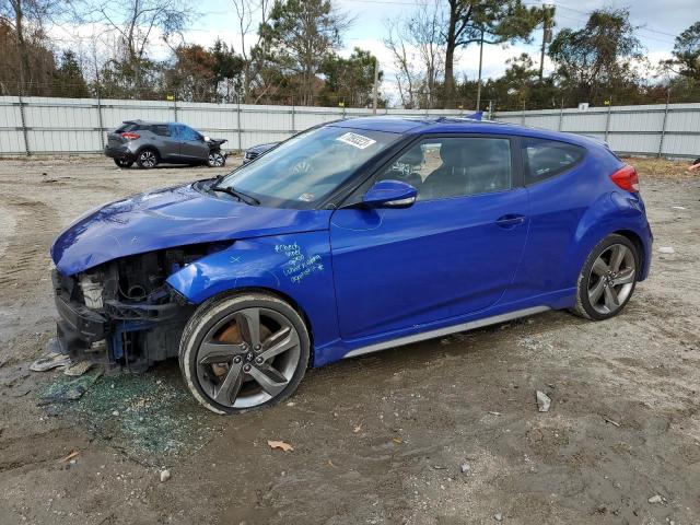 KMHTC6AE7DU140932 - 2013 HYUNDAI VELOSTER TURBO BLUE photo 1