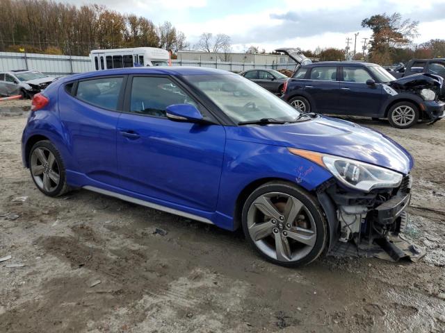 KMHTC6AE7DU140932 - 2013 HYUNDAI VELOSTER TURBO BLUE photo 4