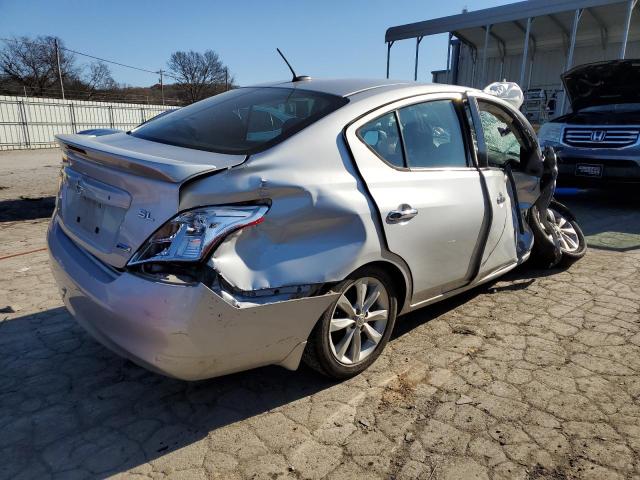 3N1CN7AP9EL805141 - 2014 NISSAN VERSA S SILVER photo 3