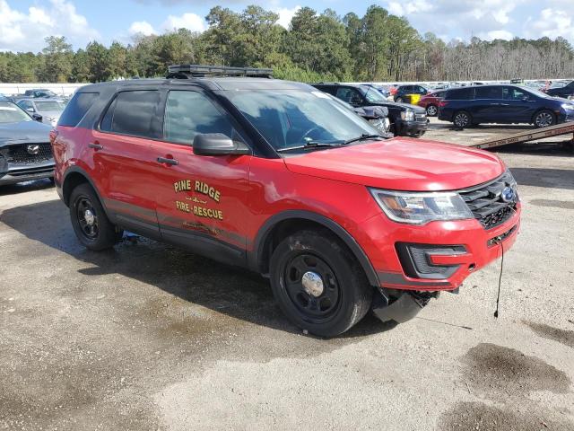 1FM5K8AR6JGB59203 - 2018 FORD EXPLORER POLICE INTERCEPTOR 红色 照片 4