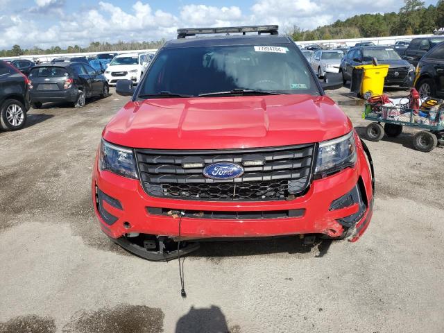 1FM5K8AR6JGB59203 - 2018 FORD EXPLORER POLICE INTERCEPTOR 红色 照片 5