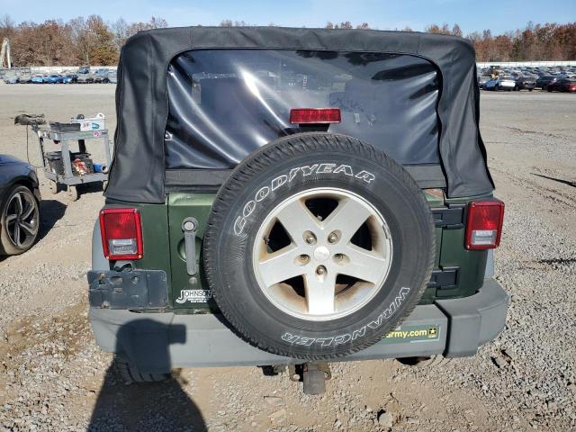 1J4FA24138L541358 - 2008 JEEP WRANGLER X GREEN photo 6