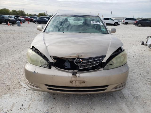 4T1BE32K93U783242 - 2003 TOYOTA CAMRY LE BEIGE photo 5