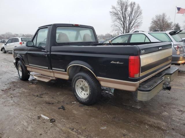 1FTEF15YXTLA77163 - 1996 FORD F150 BLACK photo 2