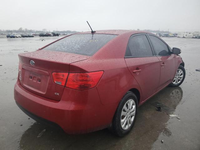 KNAFU4A25A5047919 - 2010 KIA FORTE EX RED photo 3