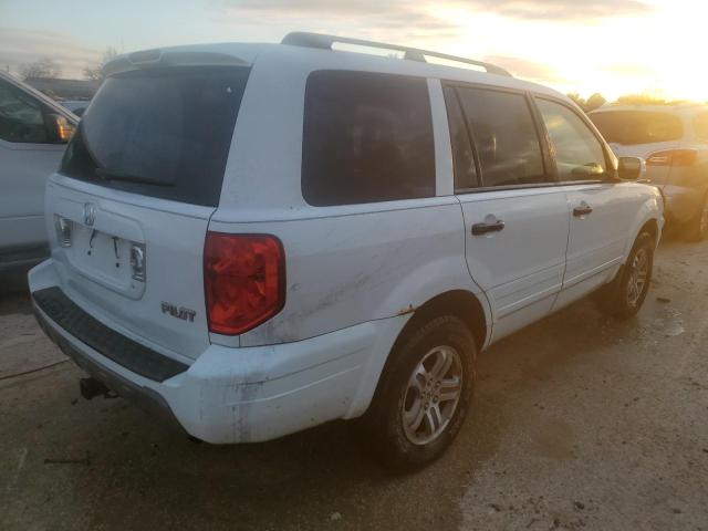 2HKYF18535H527886 - 2005 HONDA PILOT EXL WHITE photo 3