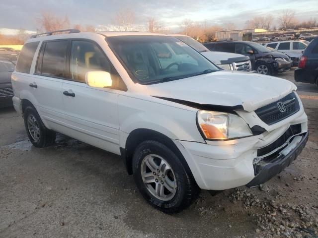 2HKYF18535H527886 - 2005 HONDA PILOT EXL WHITE photo 4