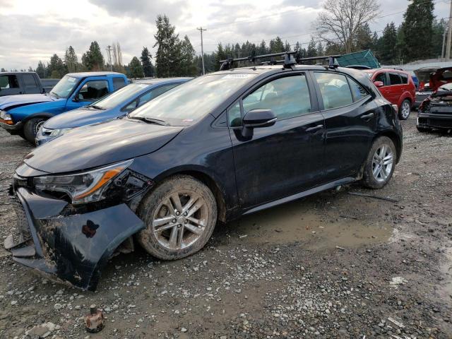 JTNK4RBE5K3039173 - 2019 TOYOTA COROLLA SE BLACK photo 1