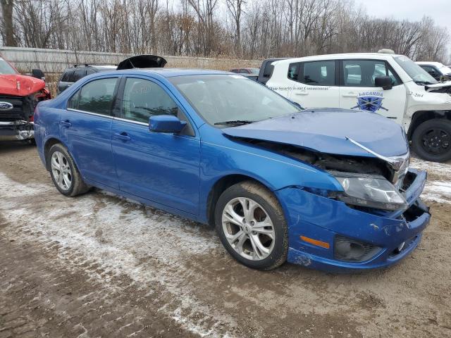 3FAHP0HG5CR211429 - 2012 FORD FUSION SE BLUE photo 4