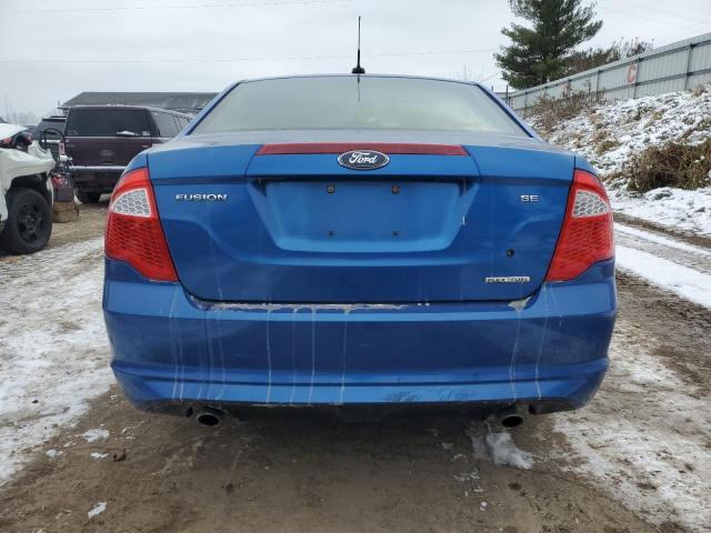 3FAHP0HG5CR211429 - 2012 FORD FUSION SE BLUE photo 6