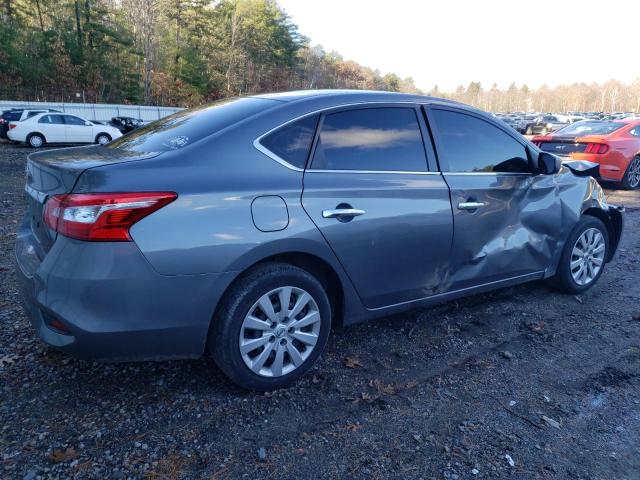 3N1AB7AP0KY276550 - 2019 NISSAN SENTRA S GRAY photo 3