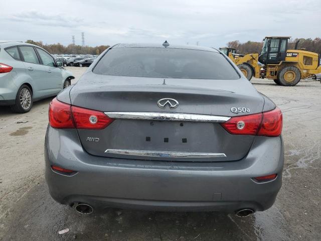 JN1BV7ARXFM412866 - 2015 INFINITI Q50 BASE GRAY photo 6