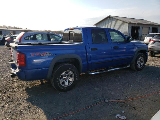 1D7HW78N38S550177 - 2008 DODGE DAKOTA 4WD TRX BLUE photo 3