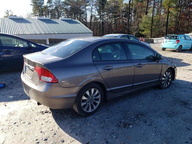 2HGFA1F84BH519644 - 2011 HONDA CIVIC EX GRAY photo 3