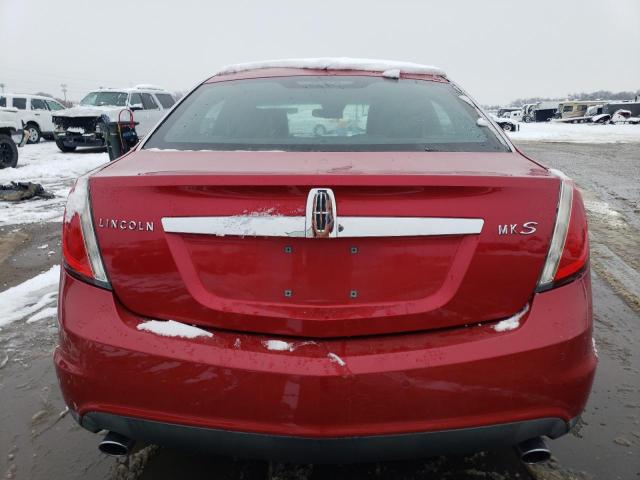 1LNHL9DR6AG616328 - 2010 LINCOLN MKS RED photo 6