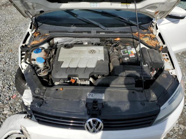 3VWLL7AJ6CM416850 - 2012 VOLKSWAGEN JETTA TDI WHITE photo 11