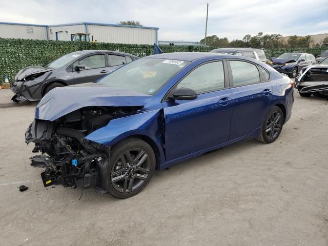 3KPF34AD0ME387219 - 2021 KIA FORTE GT LINE BLUE photo 1