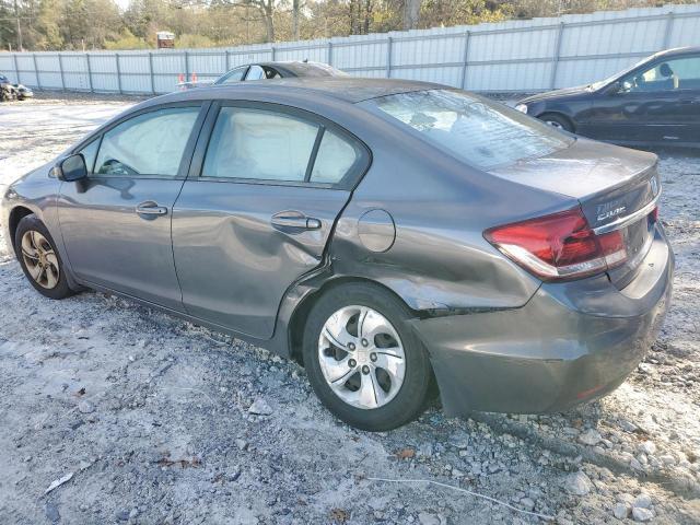 19XFB2F53FE040933 - 2015 HONDA CIVIC LX GRAY photo 2