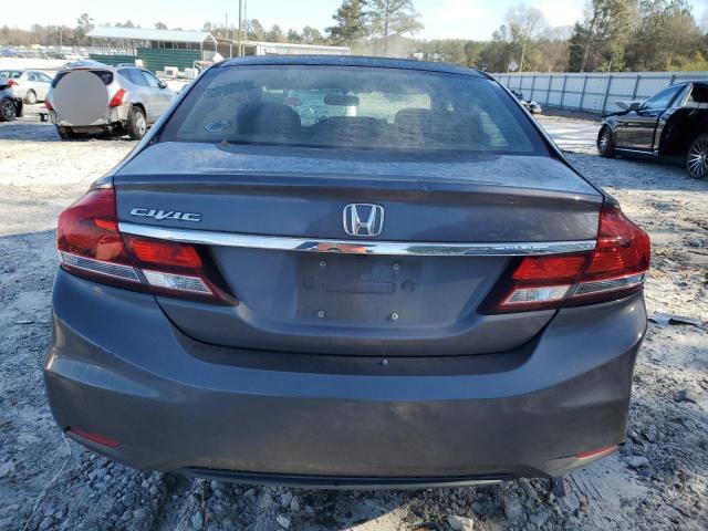 19XFB2F53FE040933 - 2015 HONDA CIVIC LX GRAY photo 6