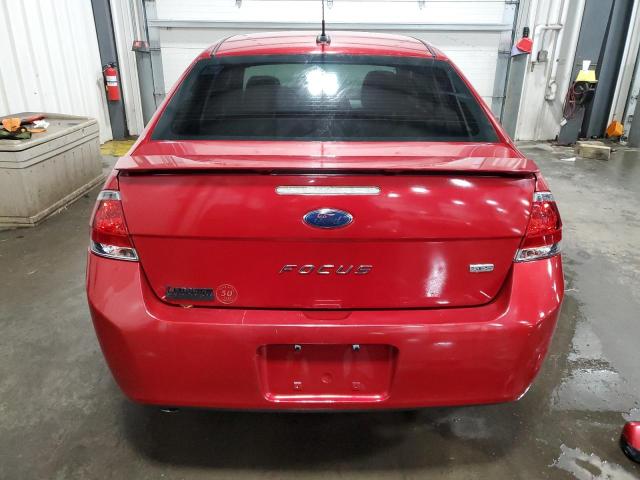 1FAHP3GNXAW189648 - 2010 FORD FOCUS SES RED photo 6