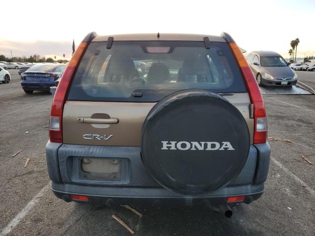 JHLRD68462C020246 - 2002 HONDA CR-V LX BROWN photo 6