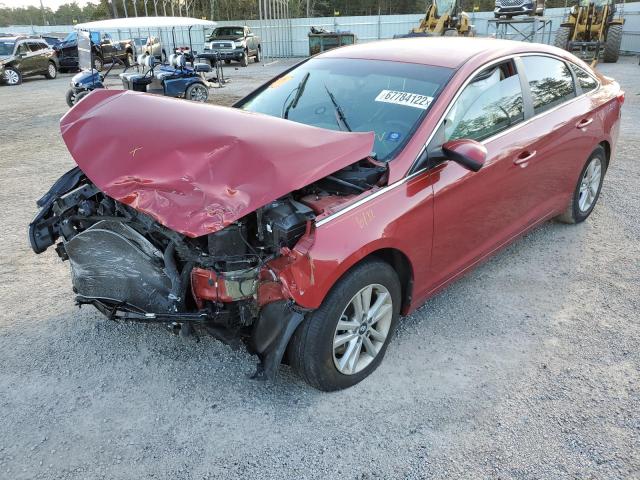 5NPE24AFXHH578177 - 2017 HYUNDAI SONATA SE RED photo 1