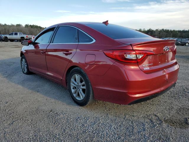 5NPE24AFXHH578177 - 2017 HYUNDAI SONATA SE RED photo 2