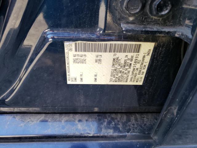 1N4AL2AP0AN558931 - 2010 NISSAN ALTIMA BASE BLUE photo 12