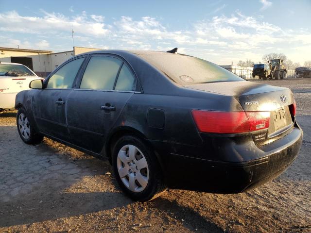 5NPET46C89H467592 - 2009 HYUNDAI SONATA GLS BLACK photo 2