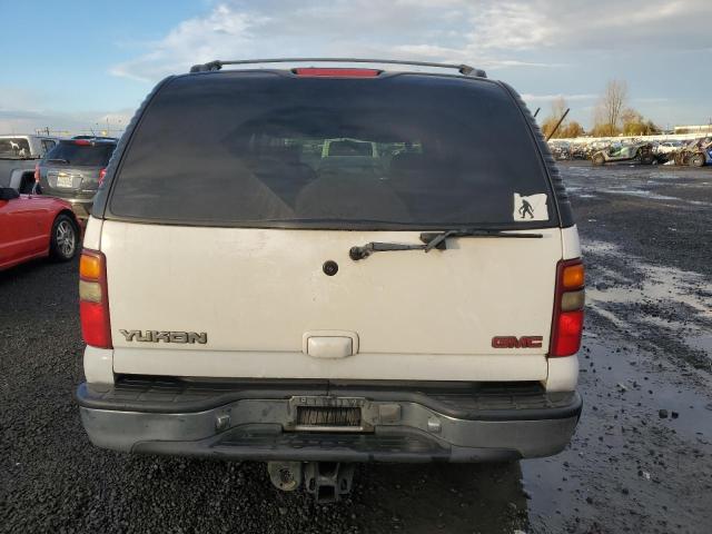 1GKEK13T61R160879 - 2001 GMC YUKON WHITE photo 6